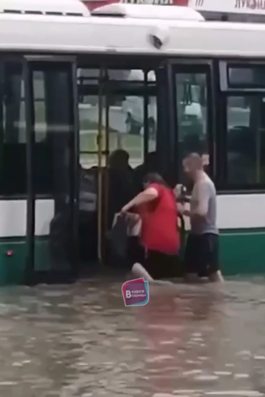 Потоп в Барнауле, 9 июля 2024. 