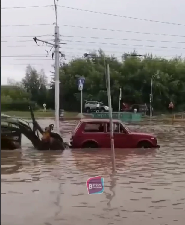 Потоп в Барнауле, 9 июля 2024. 