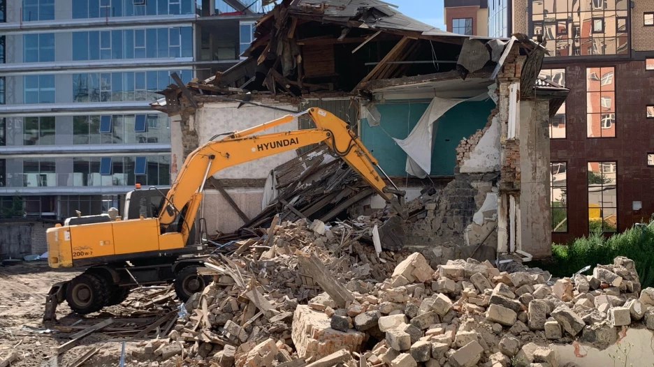 Снос дом на ул. Партизанской, 70б.