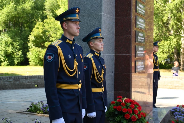 Празднование дня ВДВ в Барнауле. 