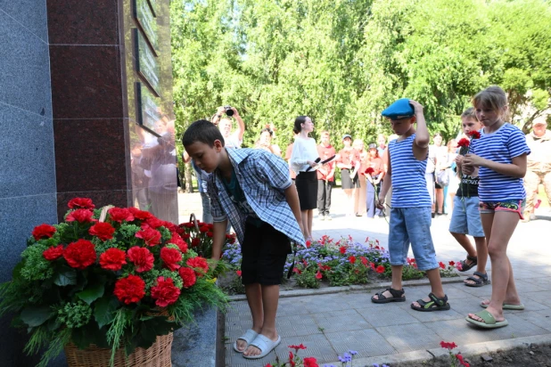 Празднование дня ВДВ в Барнауле. 