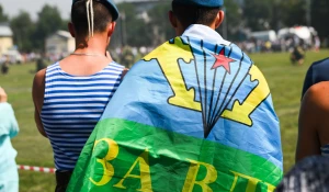 Празднование дня ВДВ в Барнауле. 