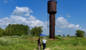 Село Новосельское. Лето, 2024. Старая водонапорная башня. 
