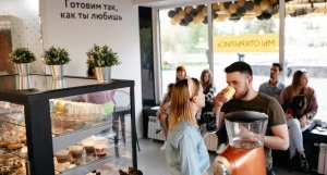 Новая кофейня сети Coffee Bull.