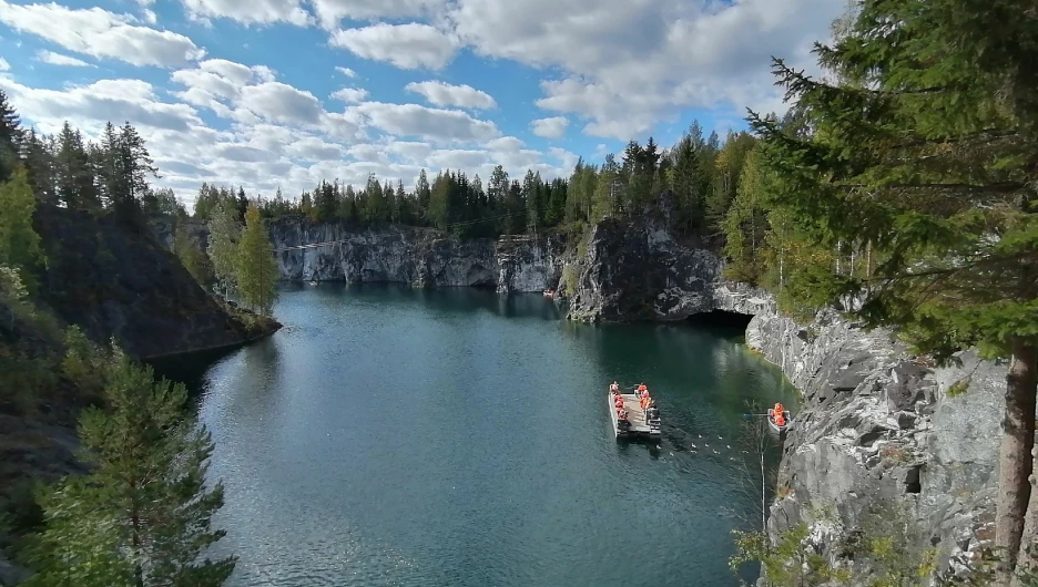 Карелия осенью. Рускеала.