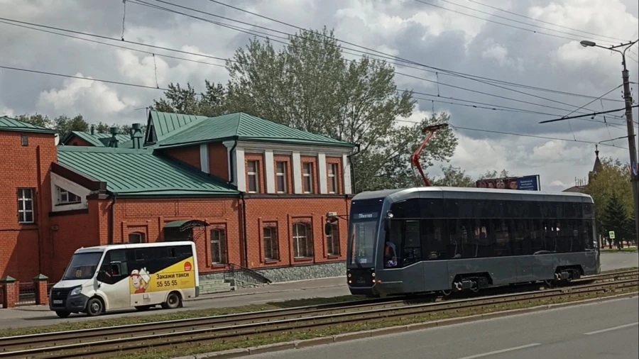 Трамвай &quot;Гранит&quot; в Барнауле.