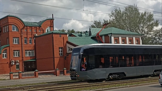 Трамвай "Гранит" в Барнауле.