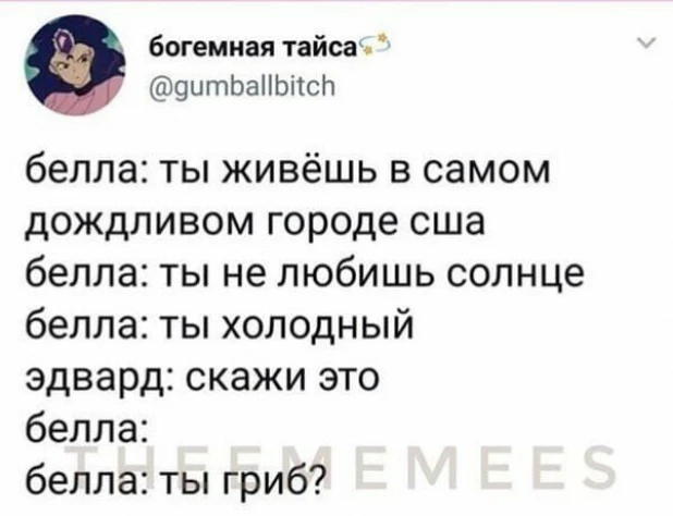 «И давно тебе 17?» Подборка лучших мемов про «Сумерки»