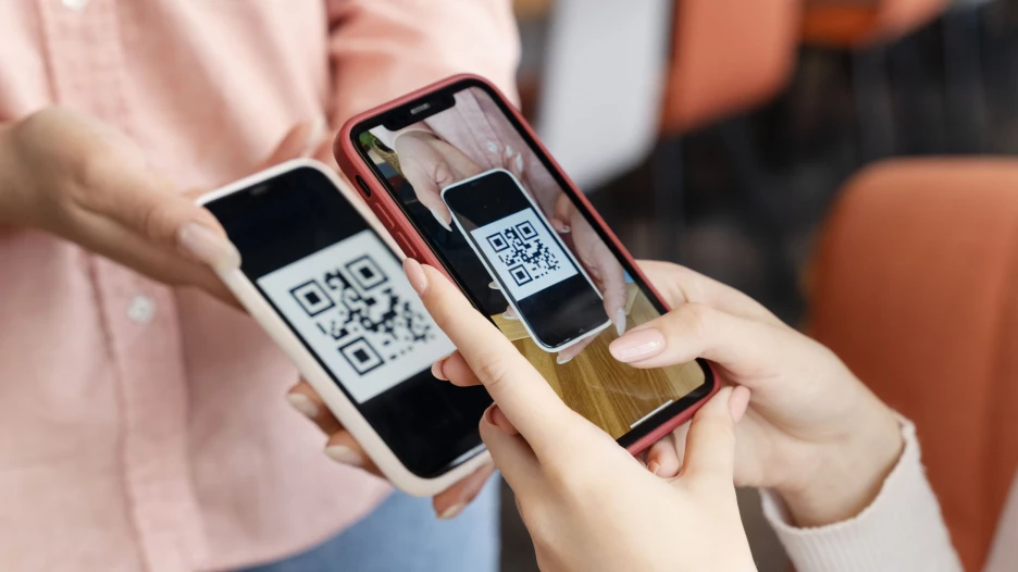 Оплата по QR-коду, QR-код.