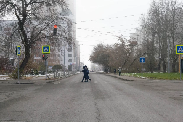 Туманная неделя в Барнауле, 2024.