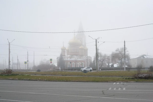 Туманная неделя в Барнауле, 2024.