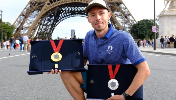 Паралимпиец-легкоатлет Александр Костин.