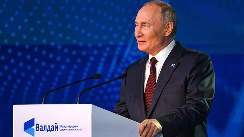 Владимир Путин на заседании дискуссионного клуба «Валдай».