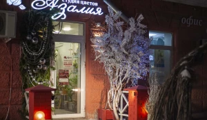 Как магазины и кафе Барнаула украсили к Новому году, 2024.
