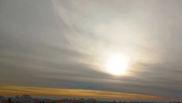 Небо над Барнаулом.