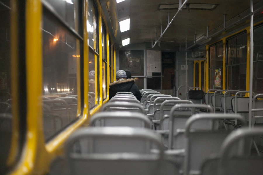 Атмосфера общественного транспорта в Барнауле, 2024.