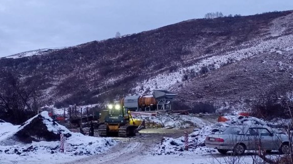 Работы у села Солонешное. 