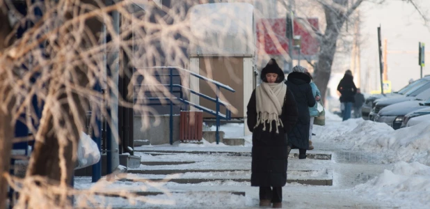 Зима в Барнауле, 24 декабря 2024. 