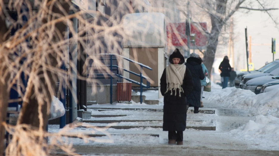 Зима в Барнауле, 24 декабря 2024. 