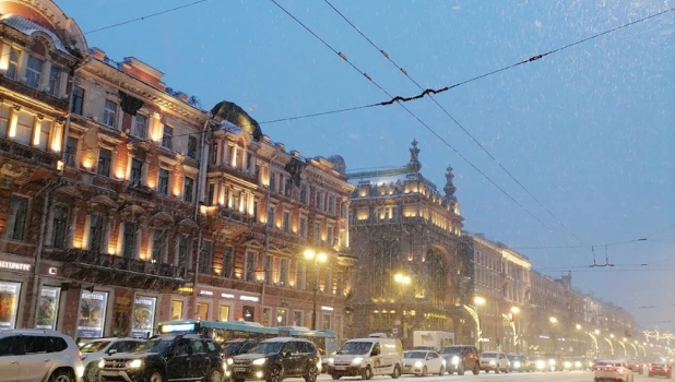 Санкт-Петербург перед Новым годом. 