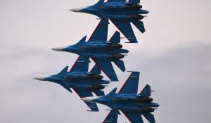 Пилотажная группа «Стрижи» в Барнауле.