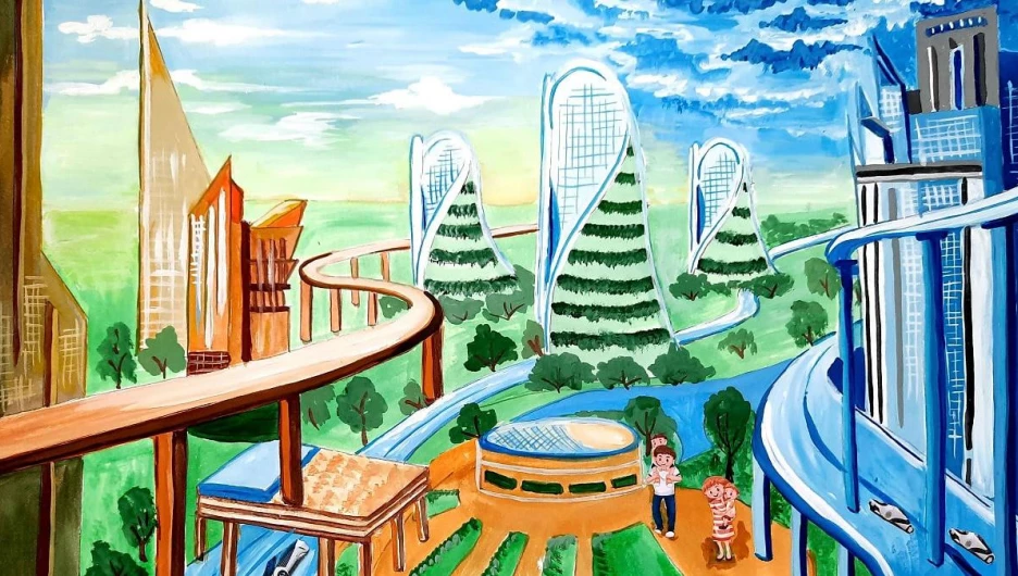 Рисунок победителя конкурса 2023 года Варвары Цепенок.