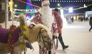 Новый год на площади Сахарова, Барнаул.