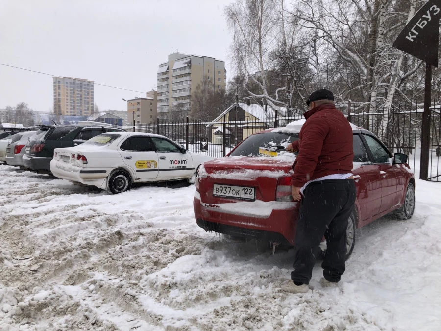 Снежный Барнаул.