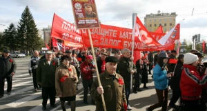 Празднование 1 мая в Барнауле.