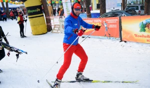 Открытие "Трассы здоровья" в Барнауле.