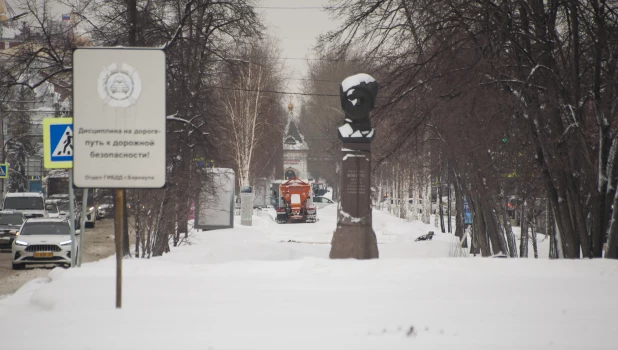 Зима в Барнауле.