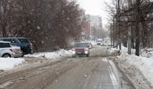 Слякоть в Барнауле, январь 2025. 