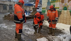 Повреждение на ул. Партизанской. 