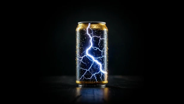 Жестяная банка. Энергетик. Энергетический напиток.