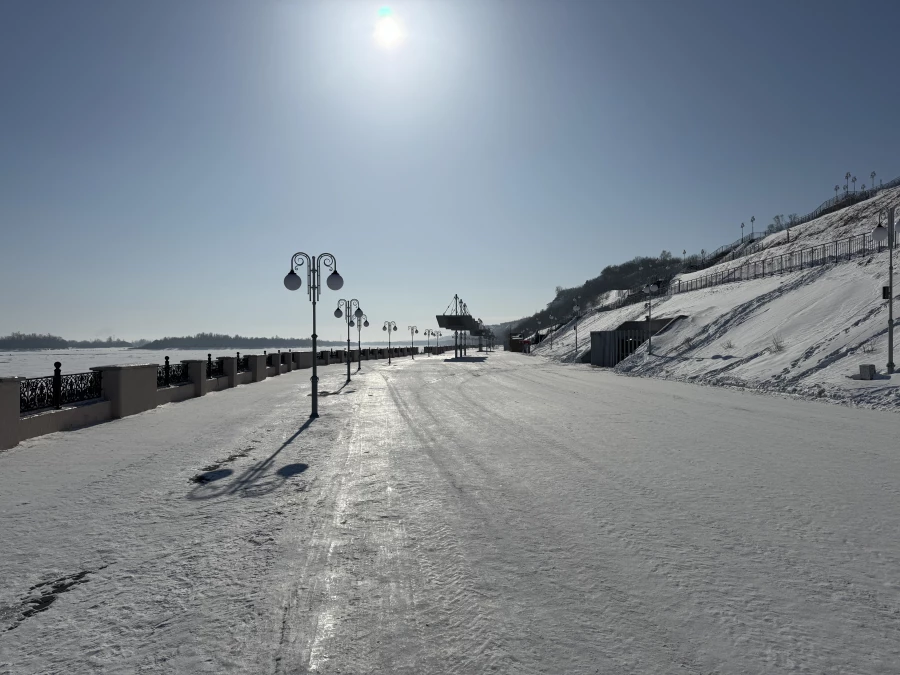 Прогулка по набережной Оби.