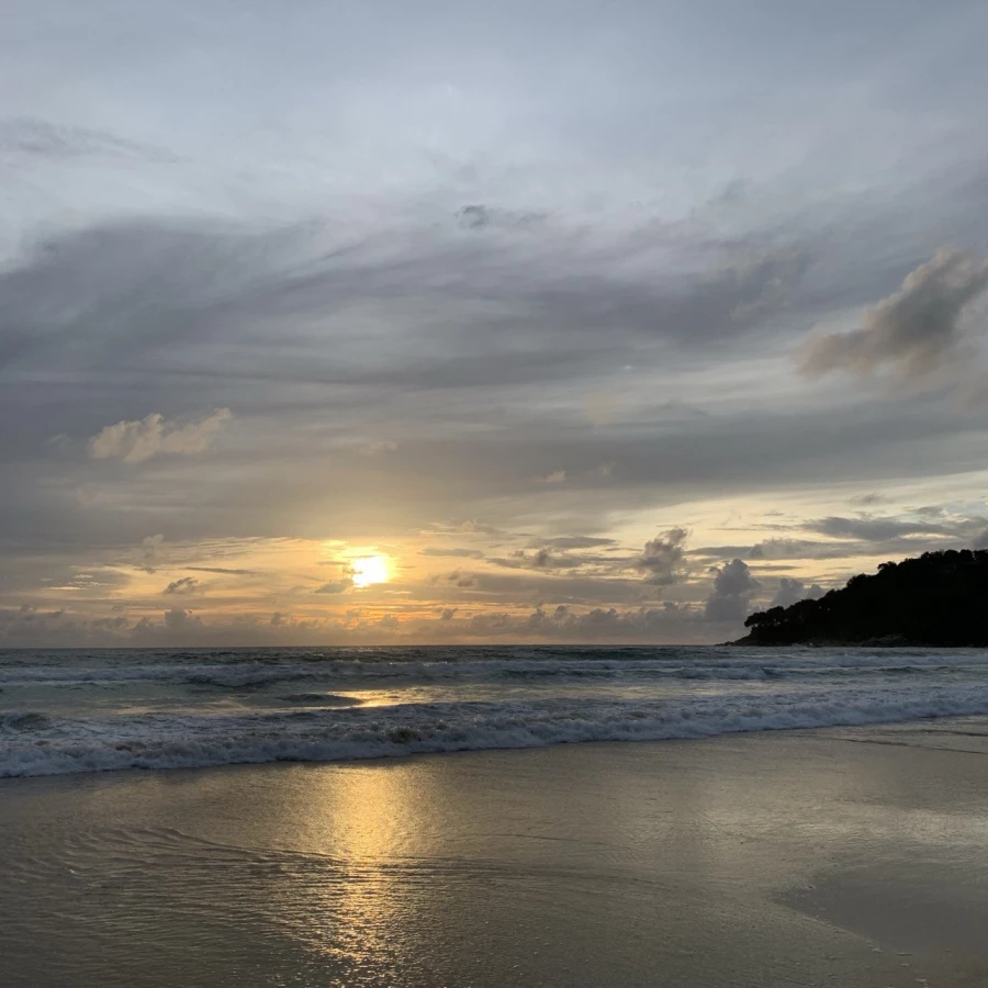 Море, закат, отдых. 