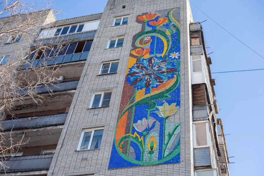 Мозаики в Барнауле, 2025 год.
