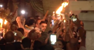 Сошел Благодатный огонь в Иерусалиме