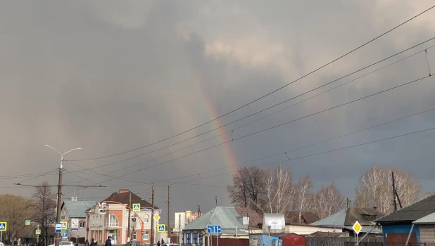 Гроза прошла в Барнауле.