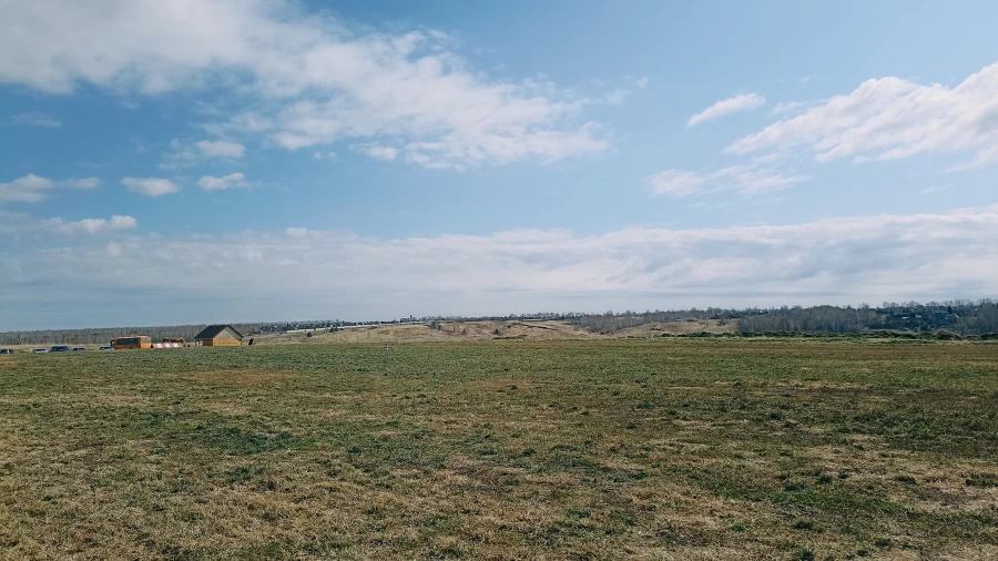 Поле. Деревня. Алтайские поля.