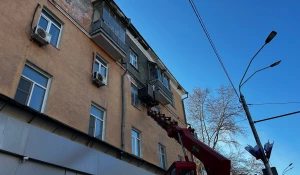 Ремонт здания на ул. Ленина, 45.