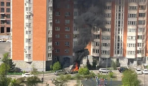 Взорвался автомобиль в Балашихе