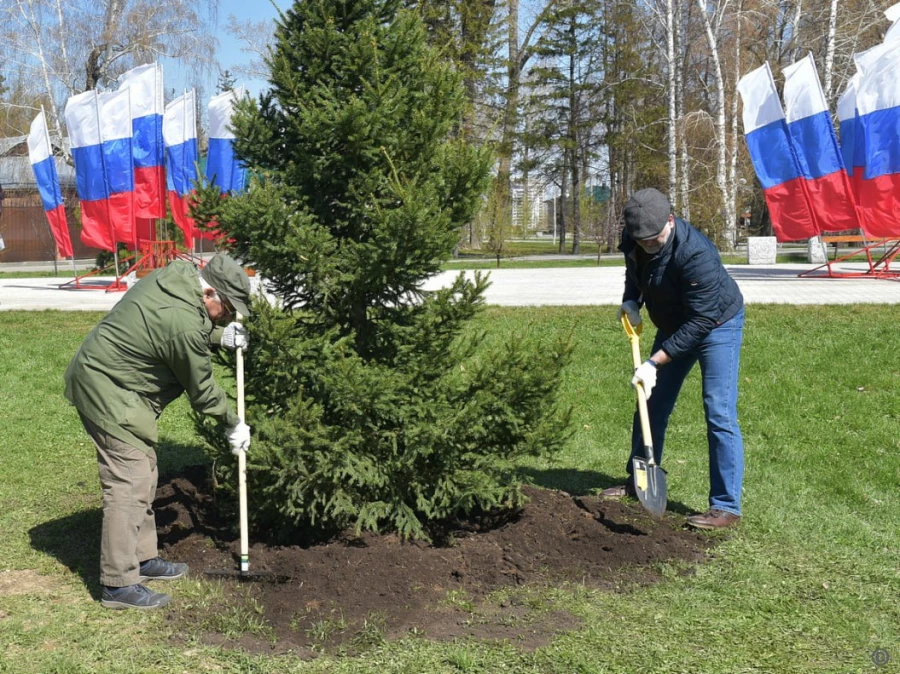 Городской субботник в Барнауле 
