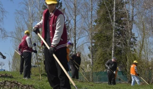Городской субботник в Барнауле 
