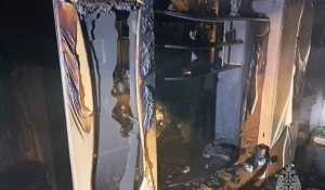 В мощном пожаре погибла пожилая жительница Барнаула.