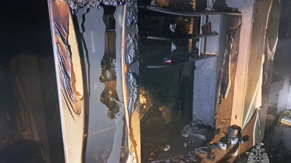 В мощном пожаре погибла пожилая жительница Барнаула.