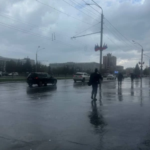 Ливень в Барнауле.