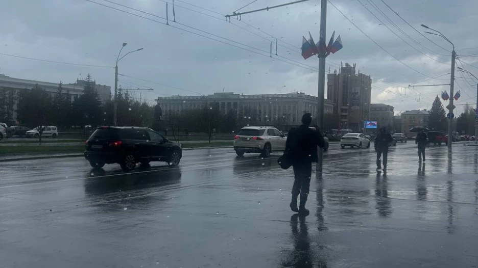 Ливень в Барнауле.