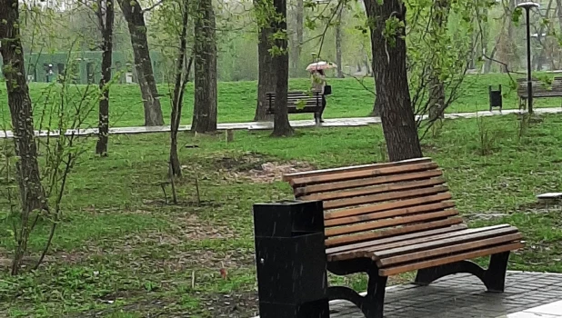 Ливень в Барнауле.