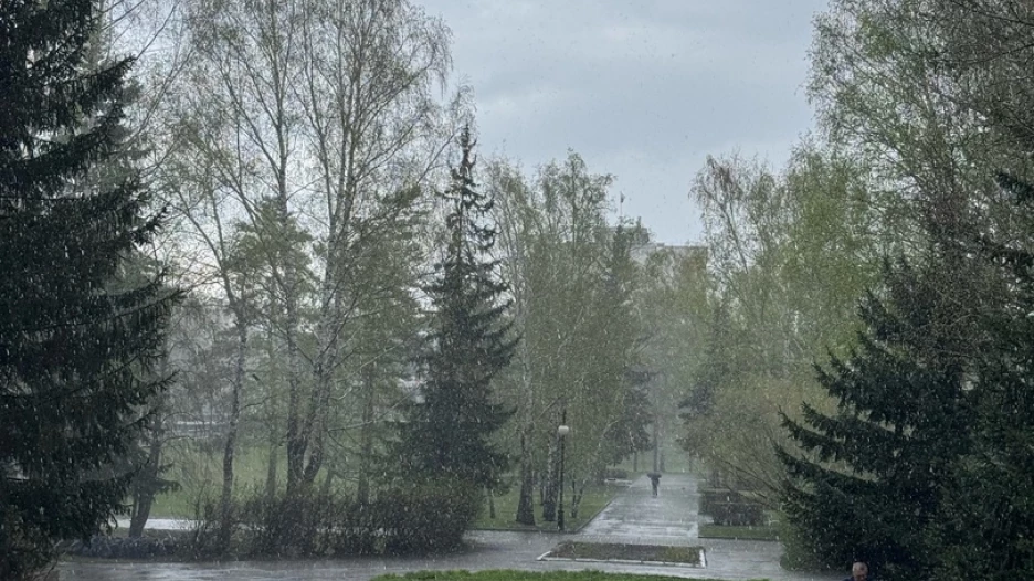 Ливень в Барнауле.